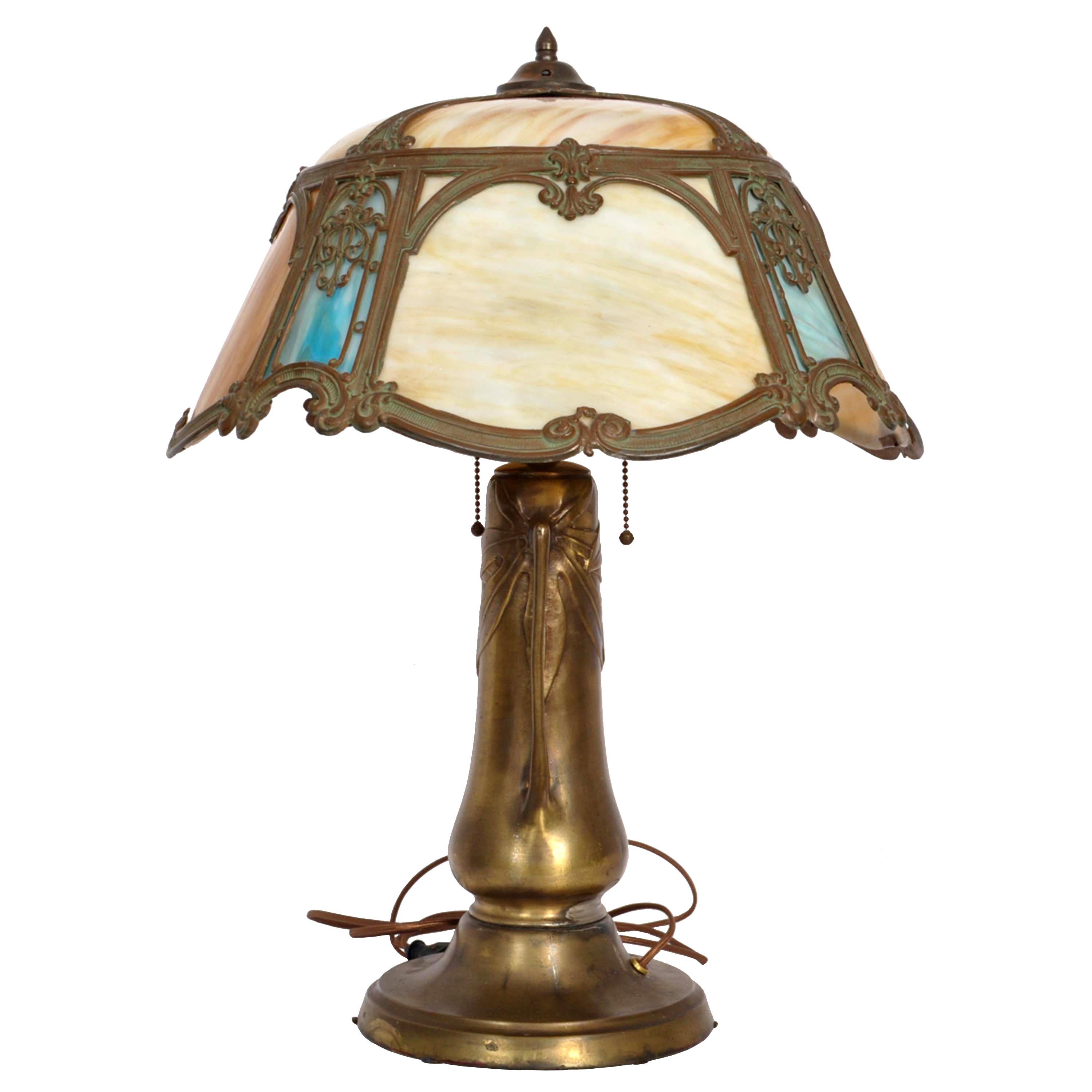 cordless tiffany table lamp