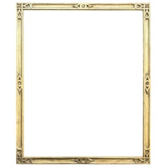 Antique American Arts & Crafts Carved Giltwood Frame, Braus Galleries