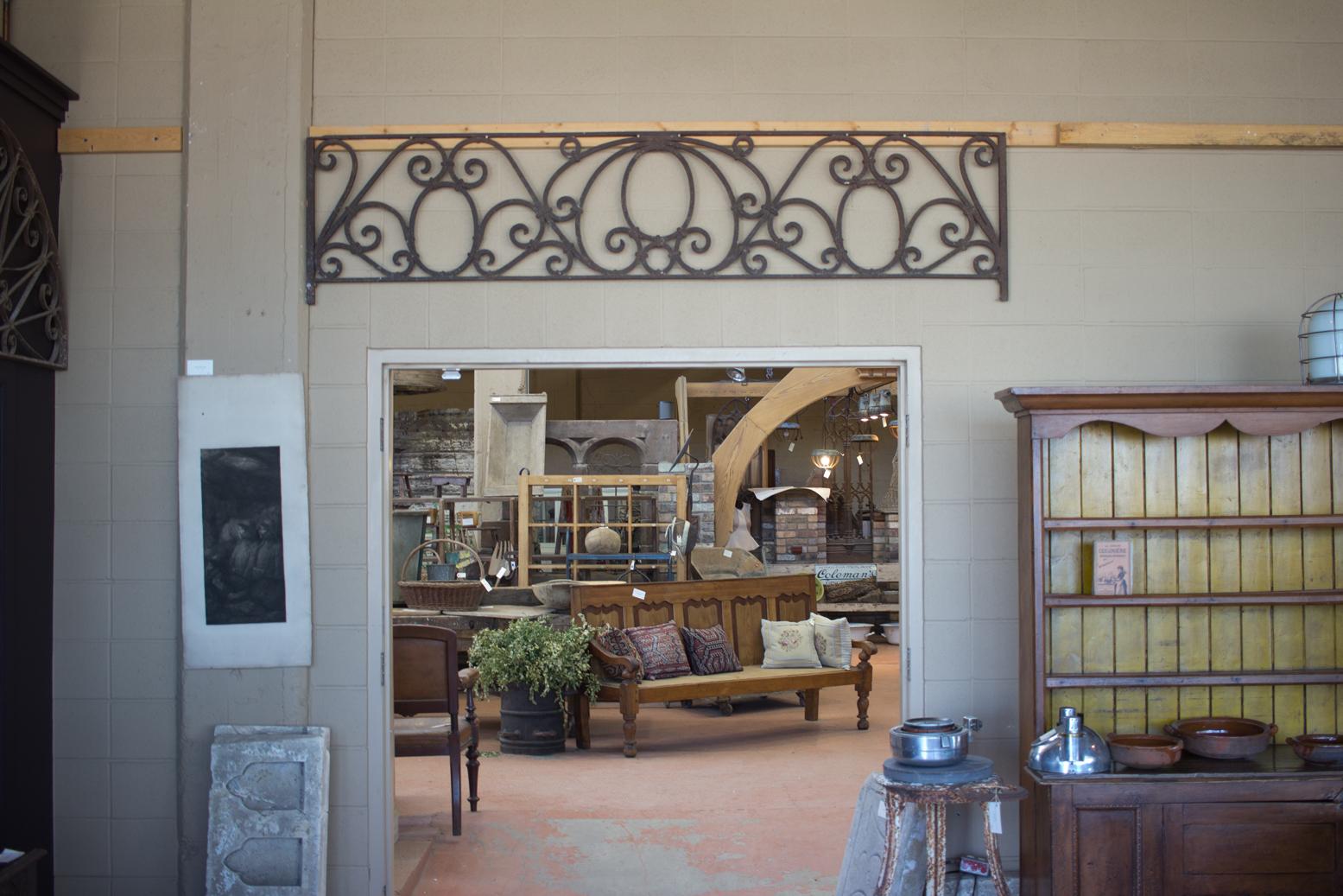 Antique American Arts & Crafts Wrought Iron Transom 2