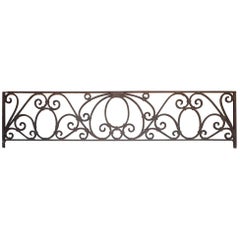 Antique American Arts & Crafts Wrought Iron Transom