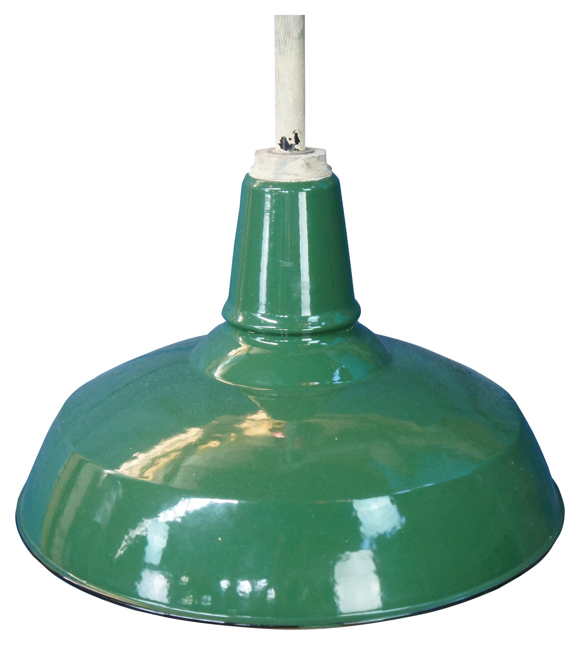 vintage green porcelain light fixtures