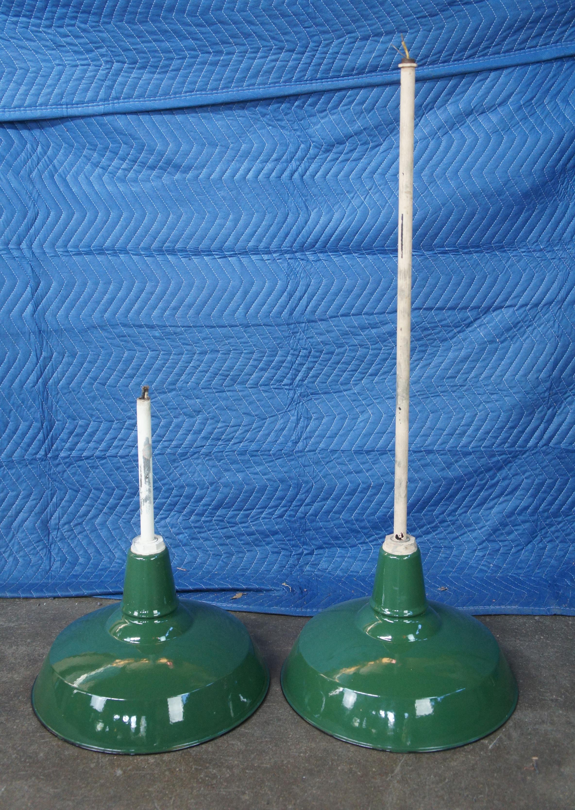 vintage green light fixtures