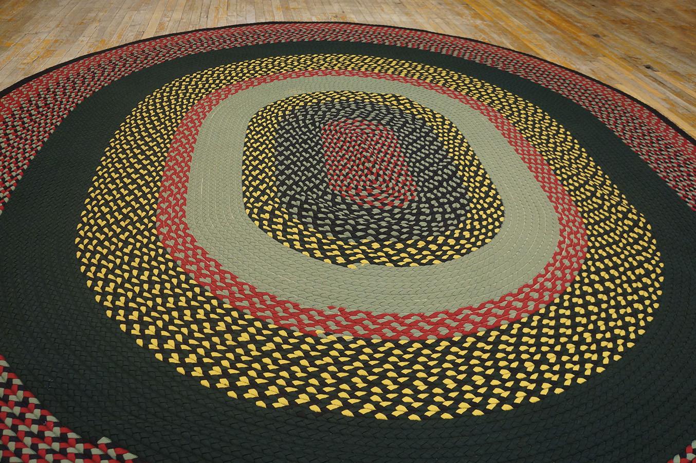Amerikanischer geflochtener Teppich aus den 1980er Jahren ( 10' x 11'4