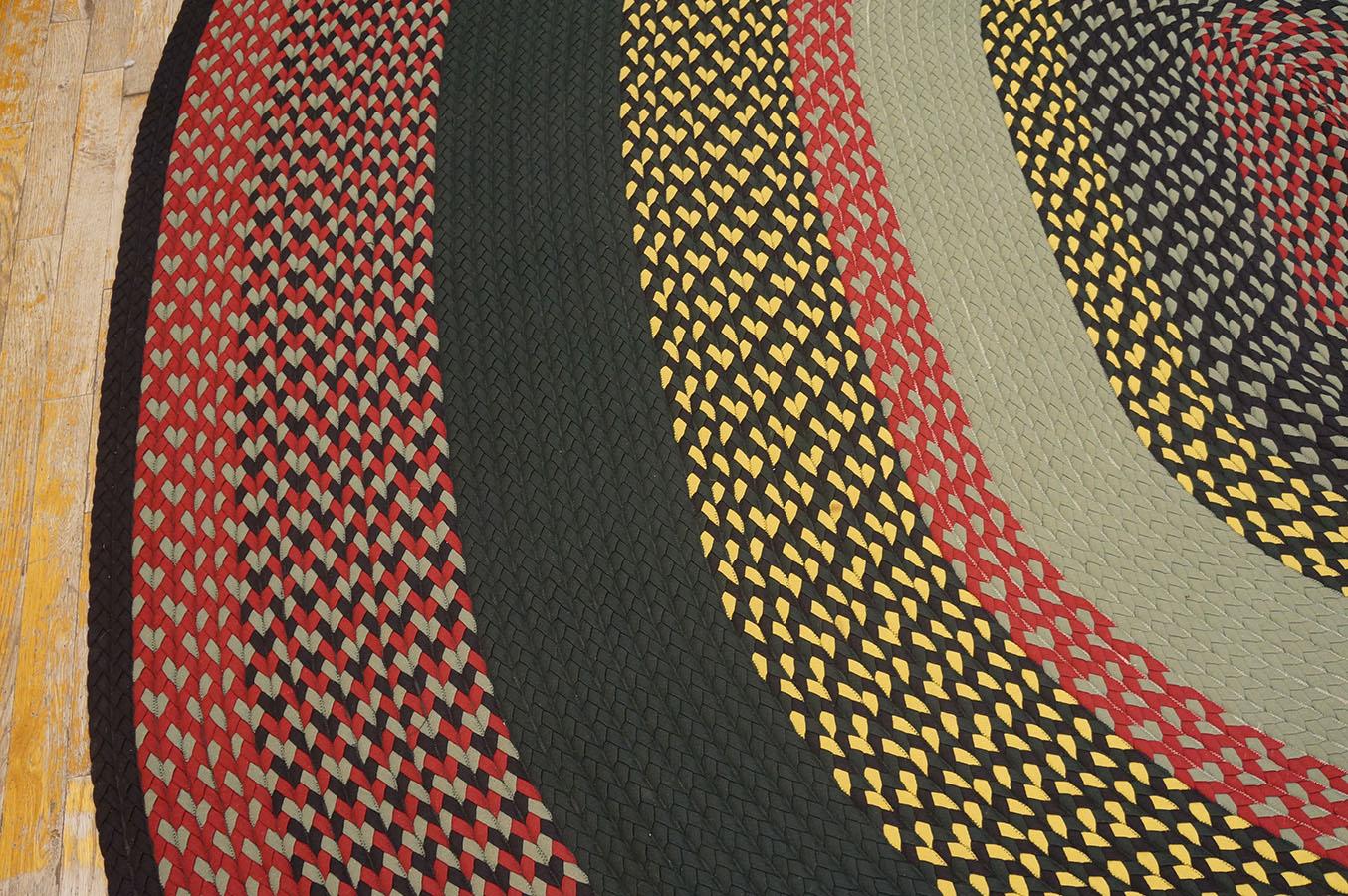 Amerikanischer geflochtener Teppich aus den 1980er Jahren ( 10' x 11'4