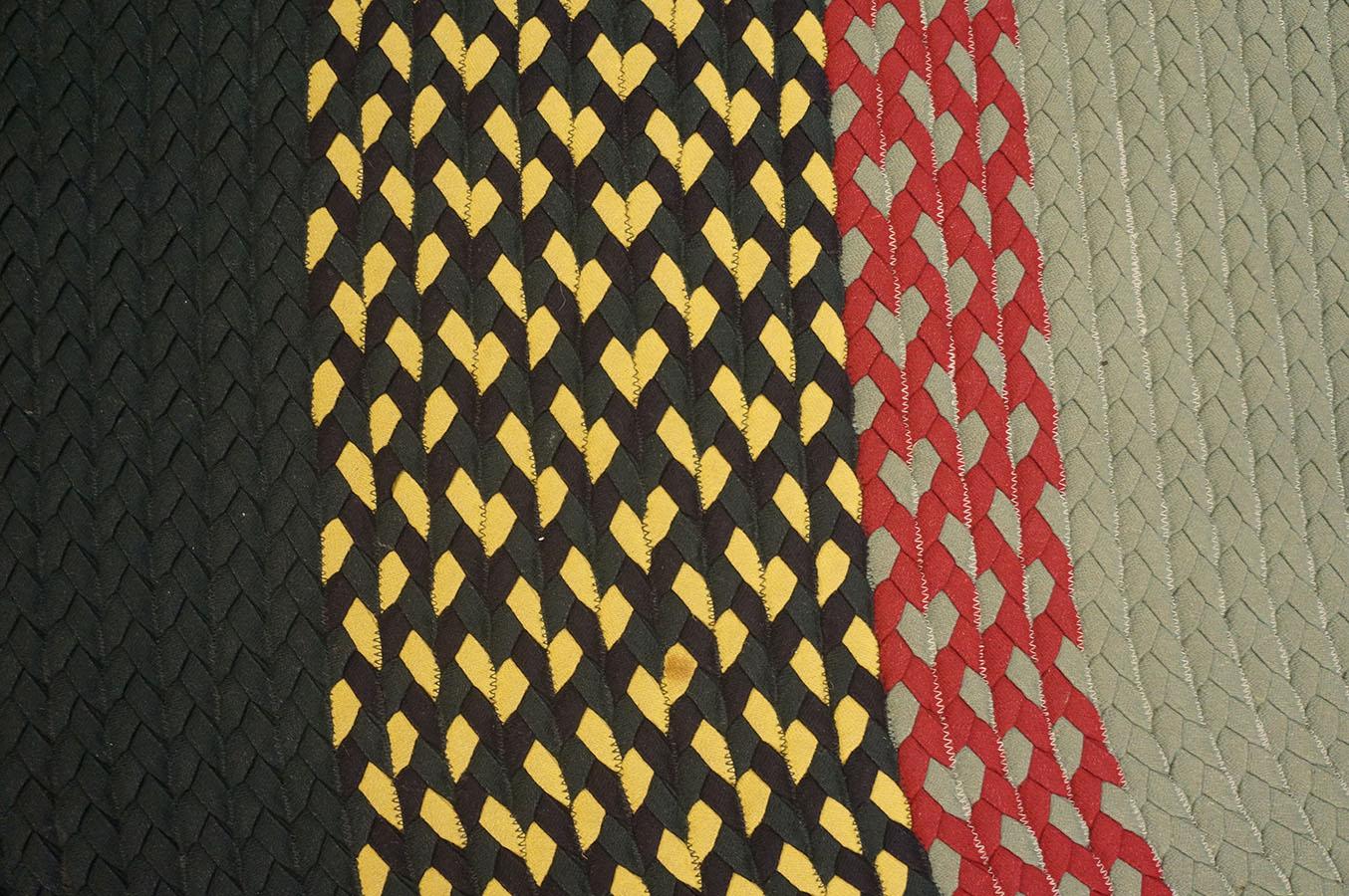 1980s American Braided Rug ( 10' x 11'4