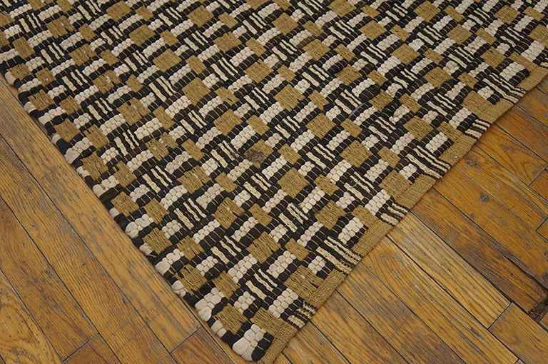 Antique American Braided Rug For Sale at 1stDibs