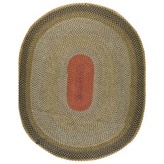 Antique American Braided Rug 7' 6" x 9' 2"