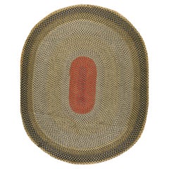 Amerikanischer geflochtener Teppich aus den 1940er Jahren ( 7' 6 Zoll x 9' 2 Zoll - 228 x 279 cm)