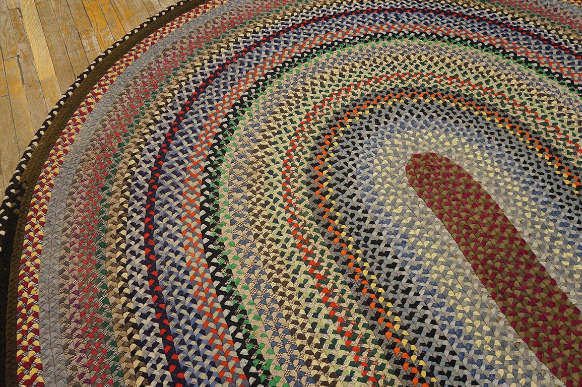 Antique American Braided Rug In Good Condition In New York, NY
