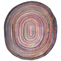 Vintage American Braided Rug