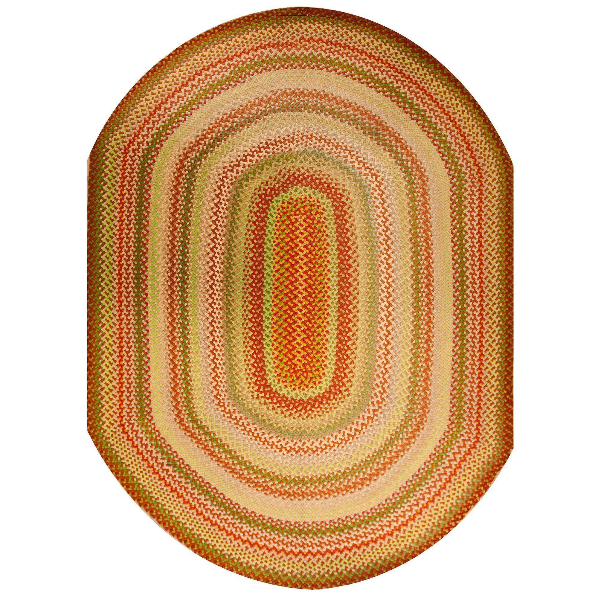 Amerikanischer geflochtener Teppich aus der Mitte des 20. Jahrhunderts ( 9'  x 12' 6""" - 275 x 381 cm)