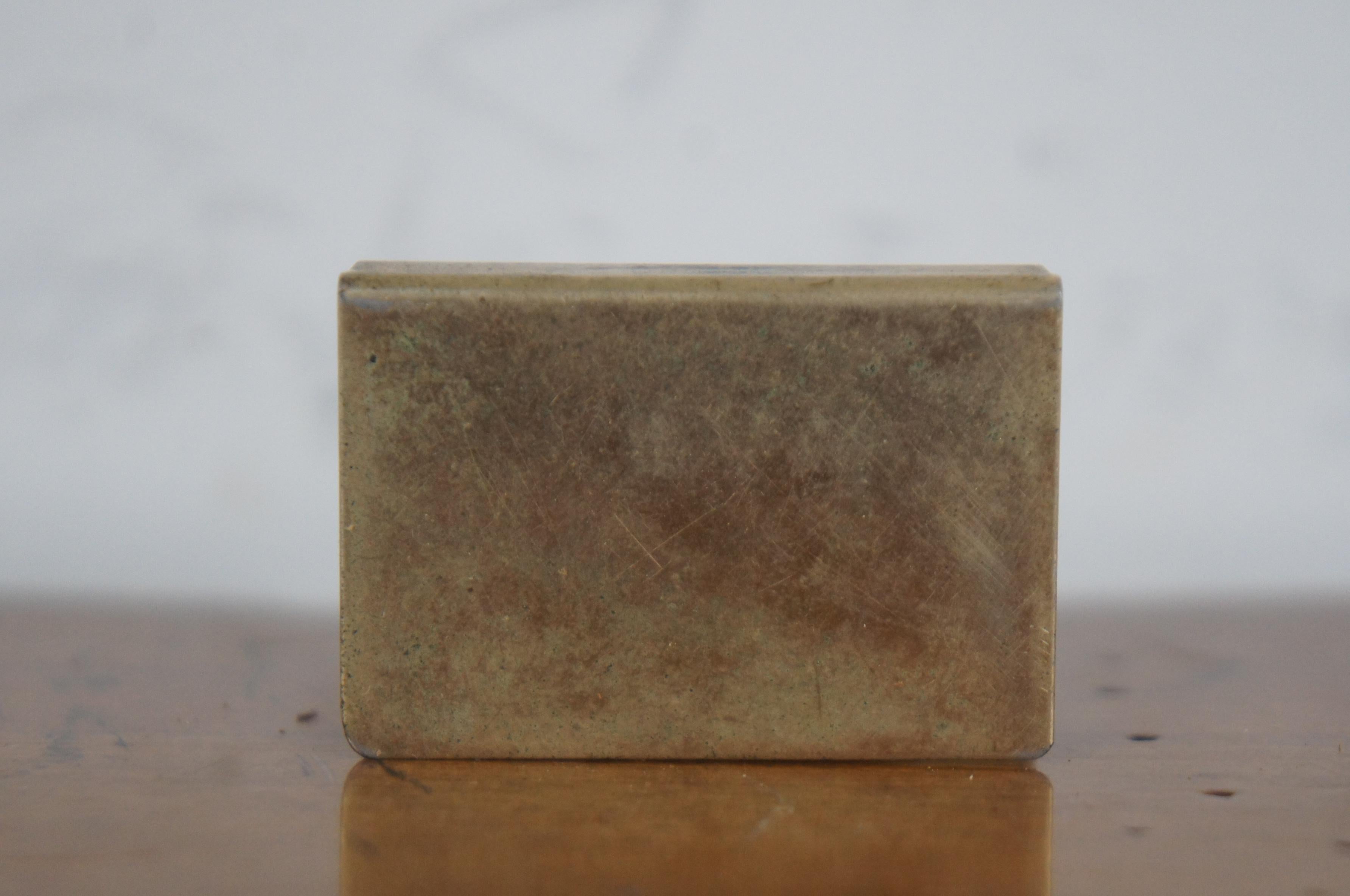 brass matchbox sleeve