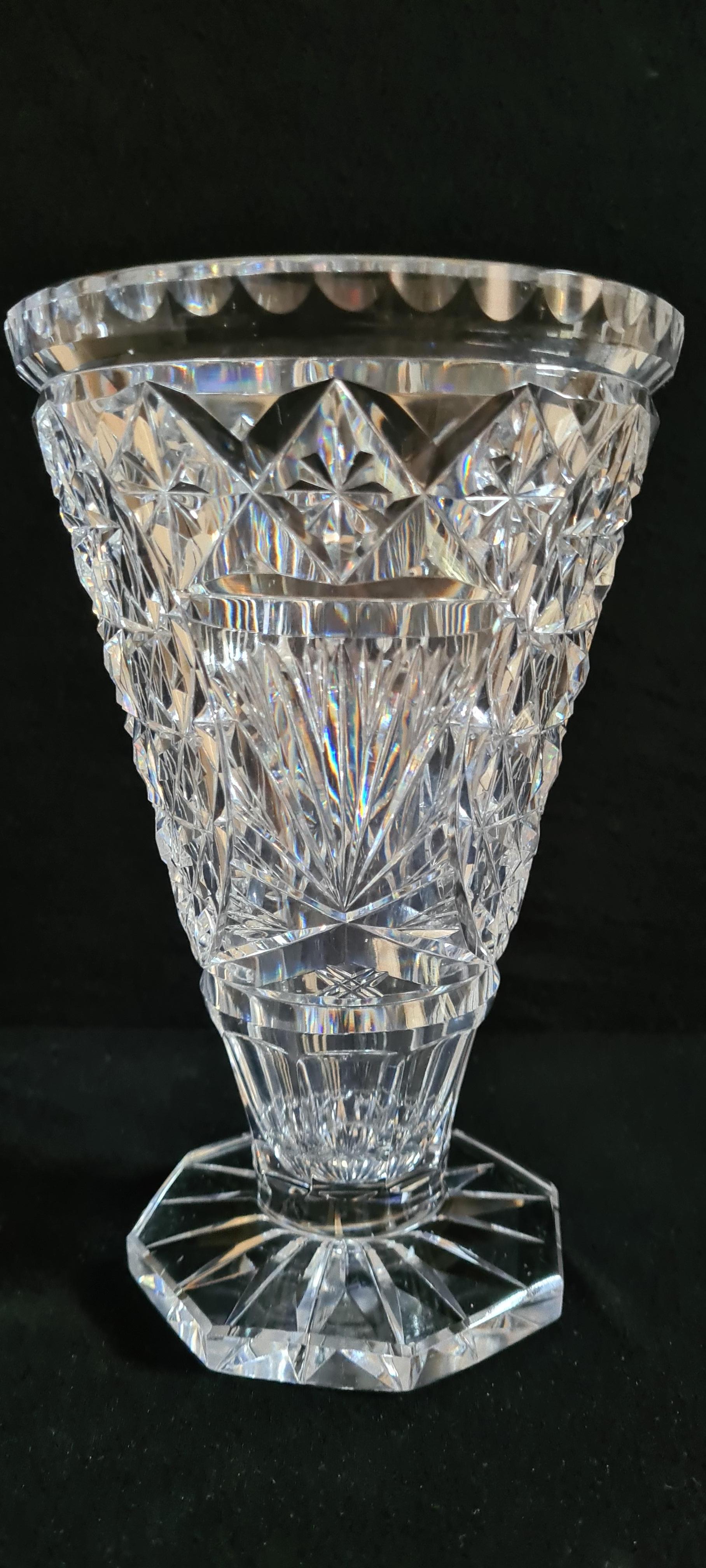 cut glass vase vintage