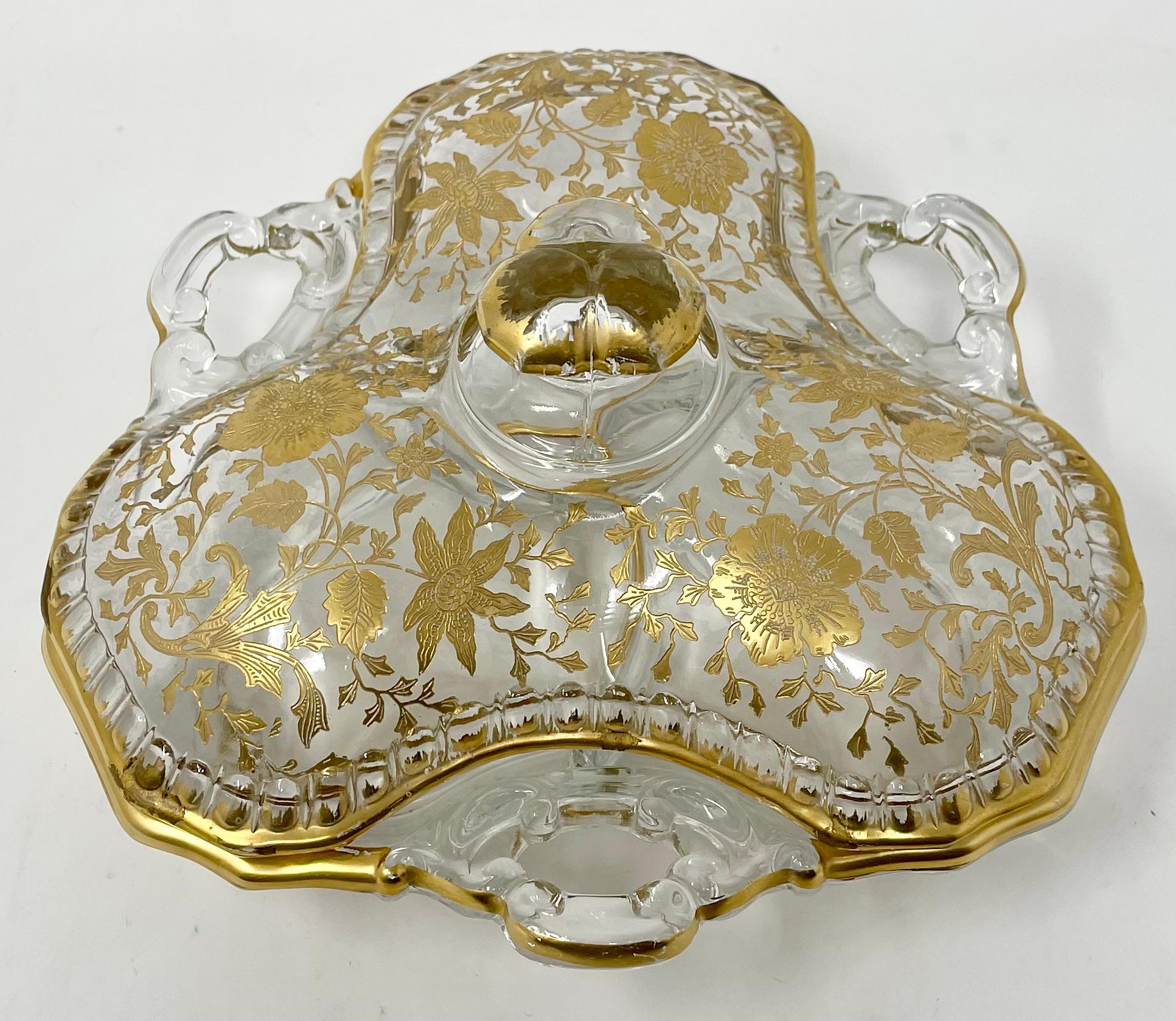 Antike amerikanische Cambridge Glass Candy Dish, CIRCA 1920er Jahre. (20. Jahrhundert) im Angebot