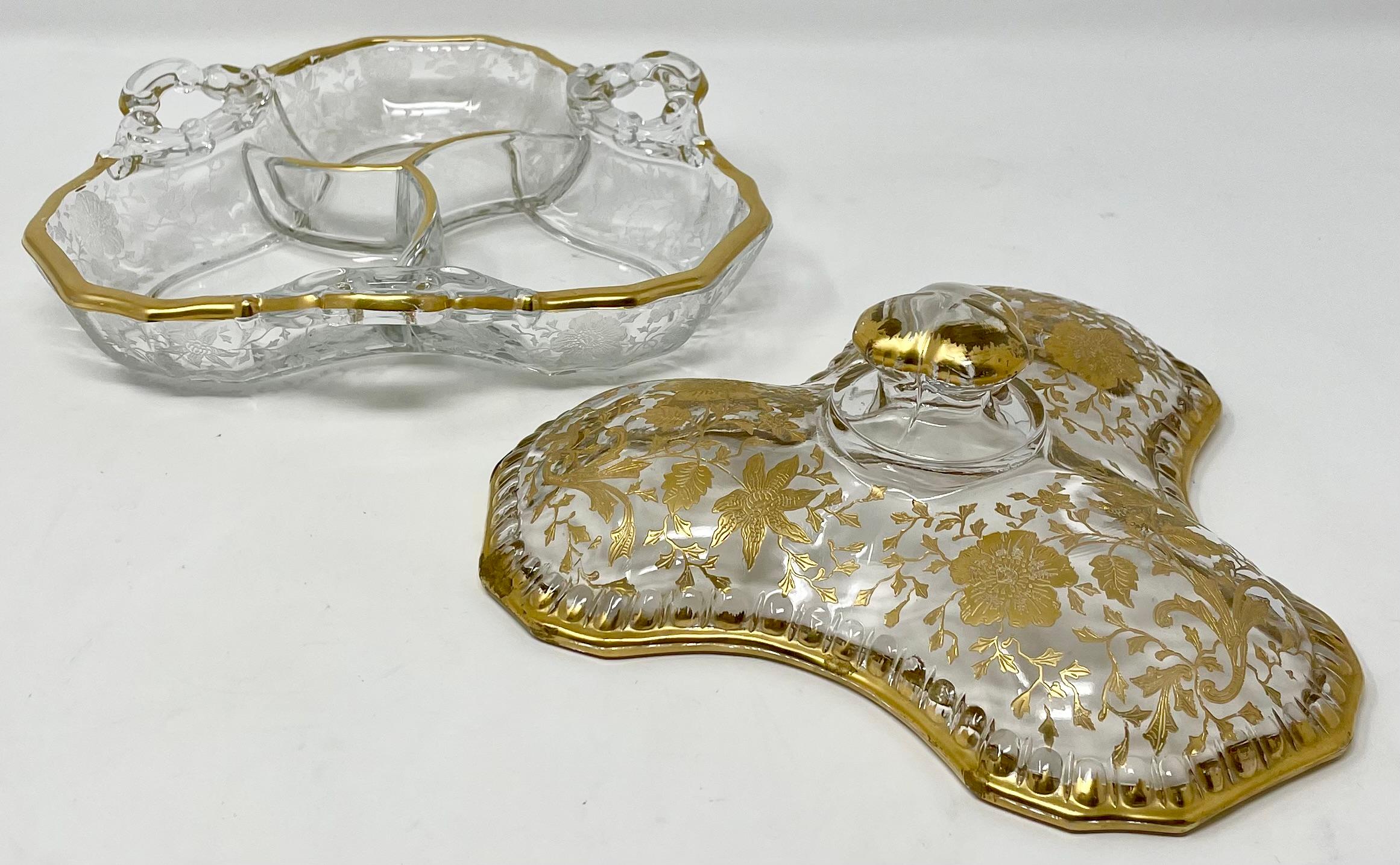 Antique American Cambridge Glass Candy Dish, Circa 1920's. For Sale 1