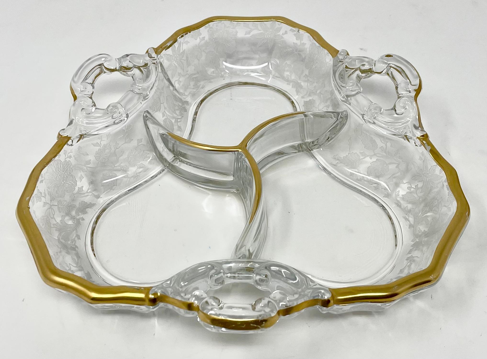 Antike amerikanische Cambridge Glass Candy Dish, CIRCA 1920er Jahre. im Angebot 2
