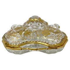 Antigua dulcera americana de cristal Cambridge, circa años 20.