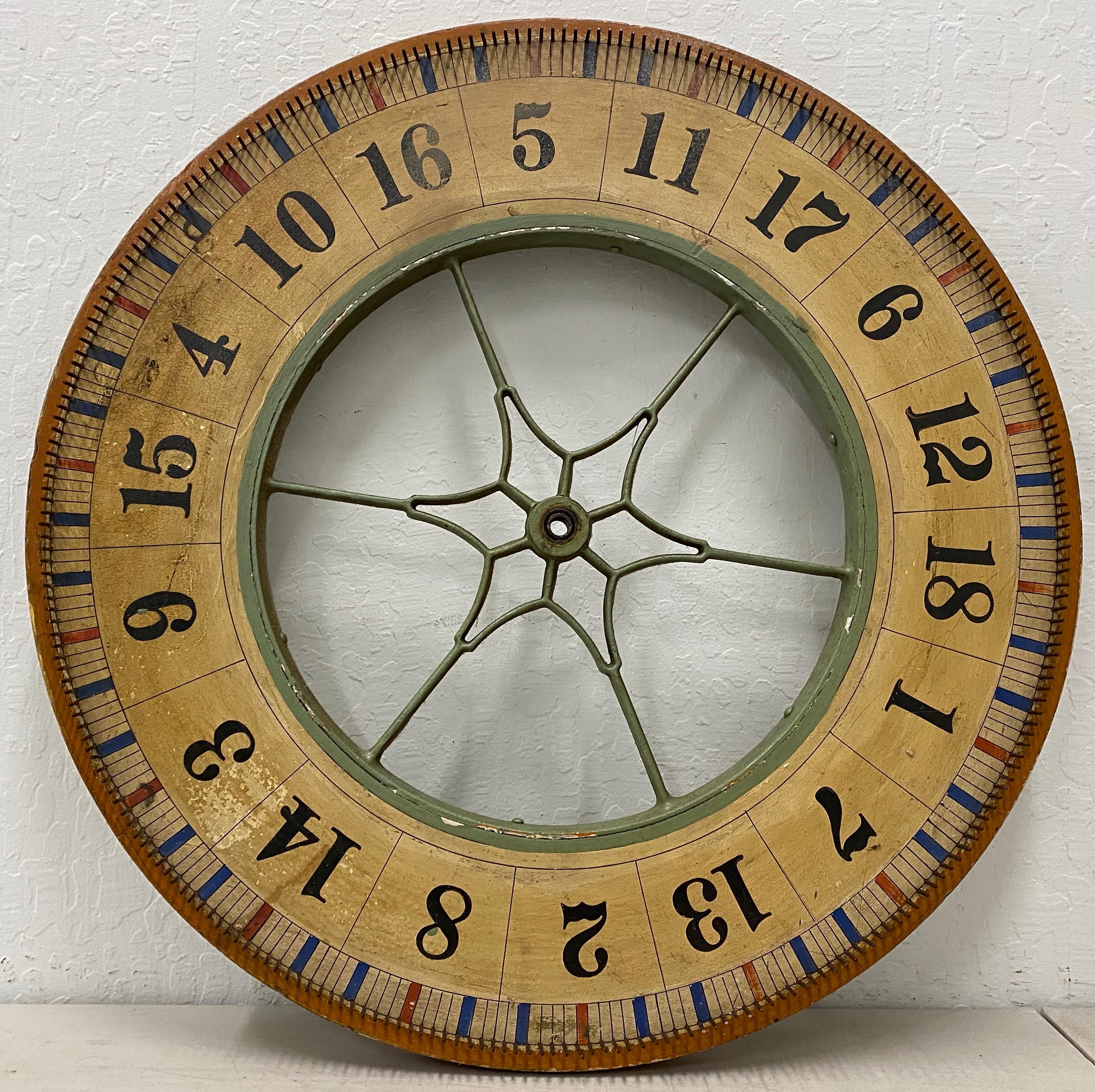 Antique American Carnival Game Wheel, Early 20th Century In Good Condition In San Francisco, CA