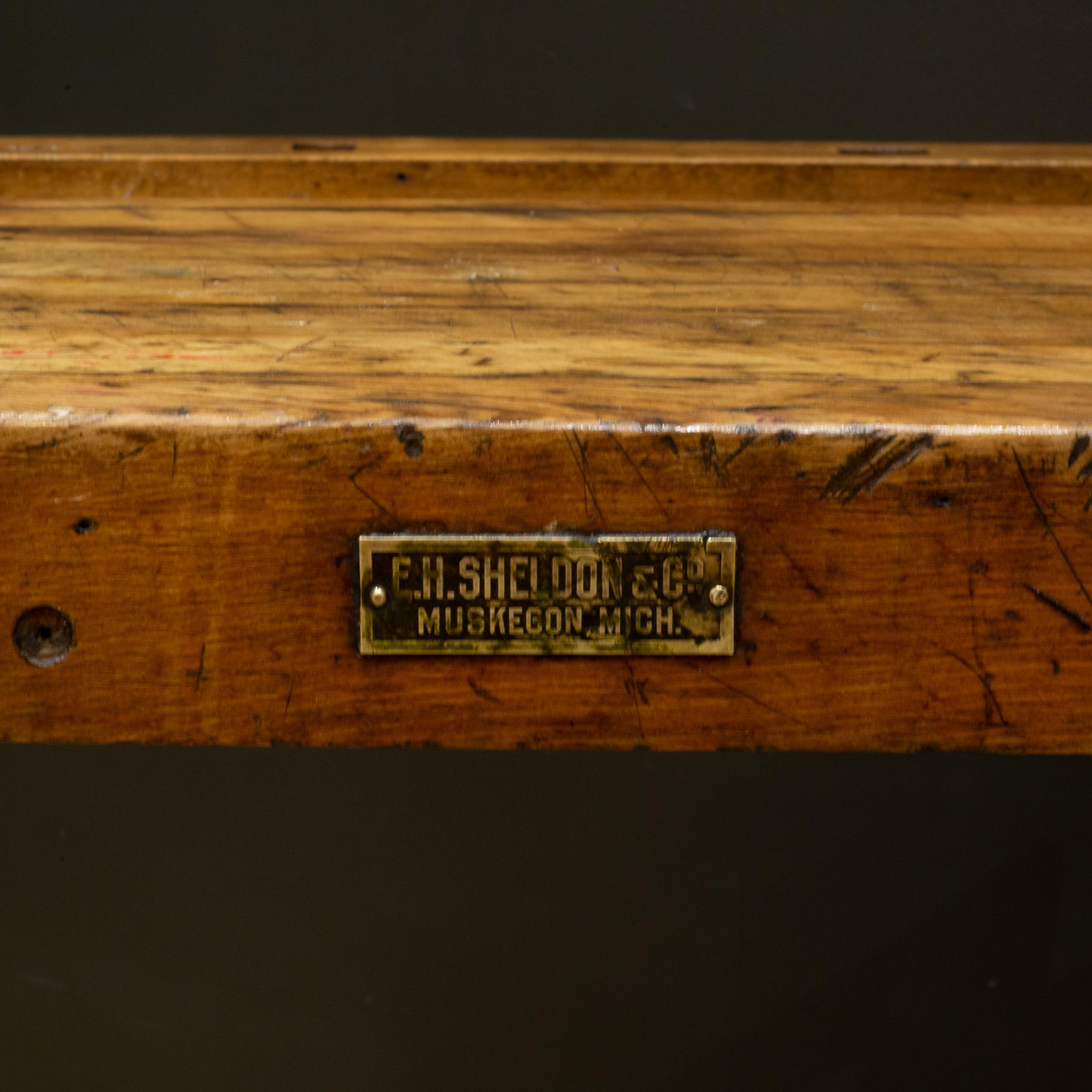 Antique American Carpenter's Workbench, c.1910-1930 3