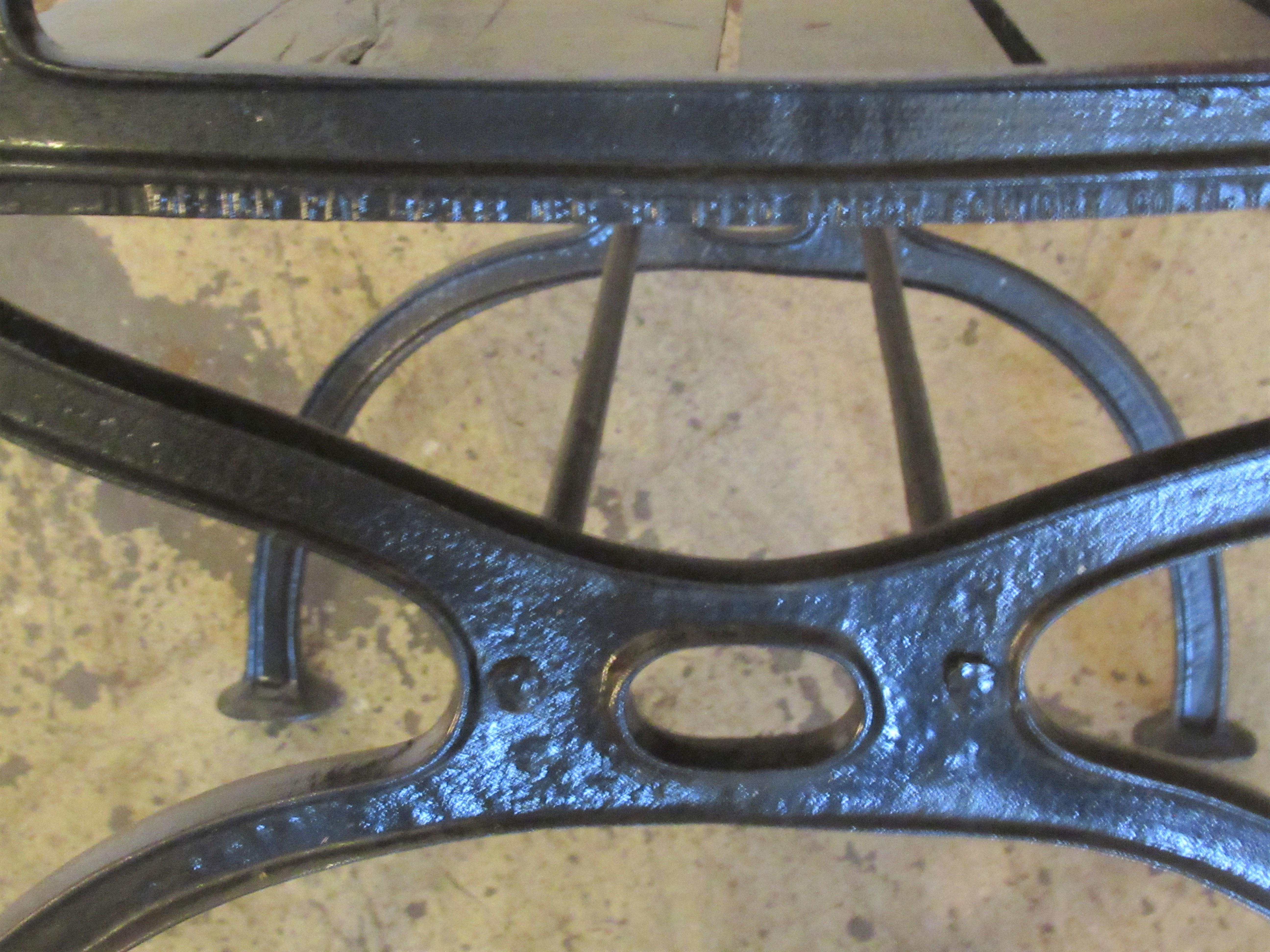 Antique American Cast Iron Sea Horse and Scallop Shell Design Garden Chairs 4