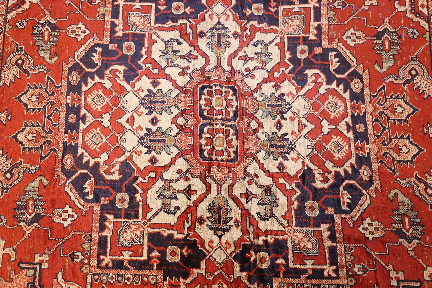 Antique American Chenille Rug. Size: 4 ft 7 in x 6 ft (1.4 m x 1.83 m) 3