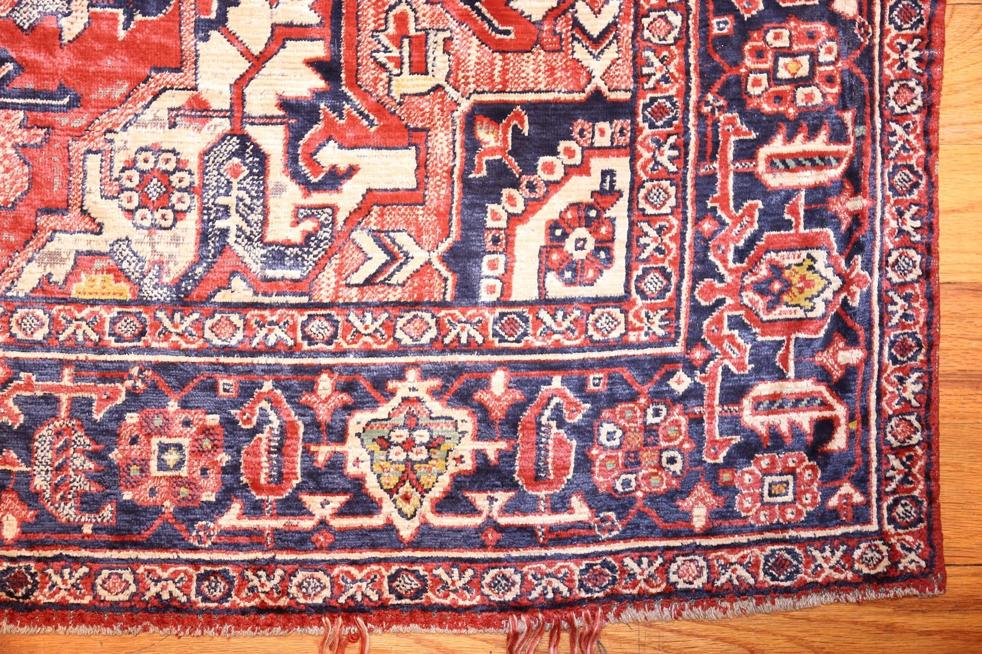 Serapi Antique American Chenille Rug. Size: 4 ft 7 in x 6 ft (1.4 m x 1.83 m)