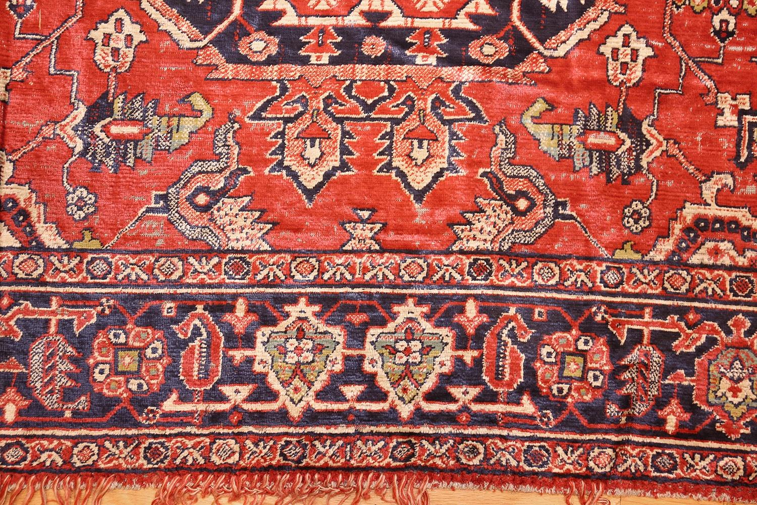 Antique American Chenille Rug. Size: 4 ft 7 in x 6 ft (1.4 m x 1.83 m) 2