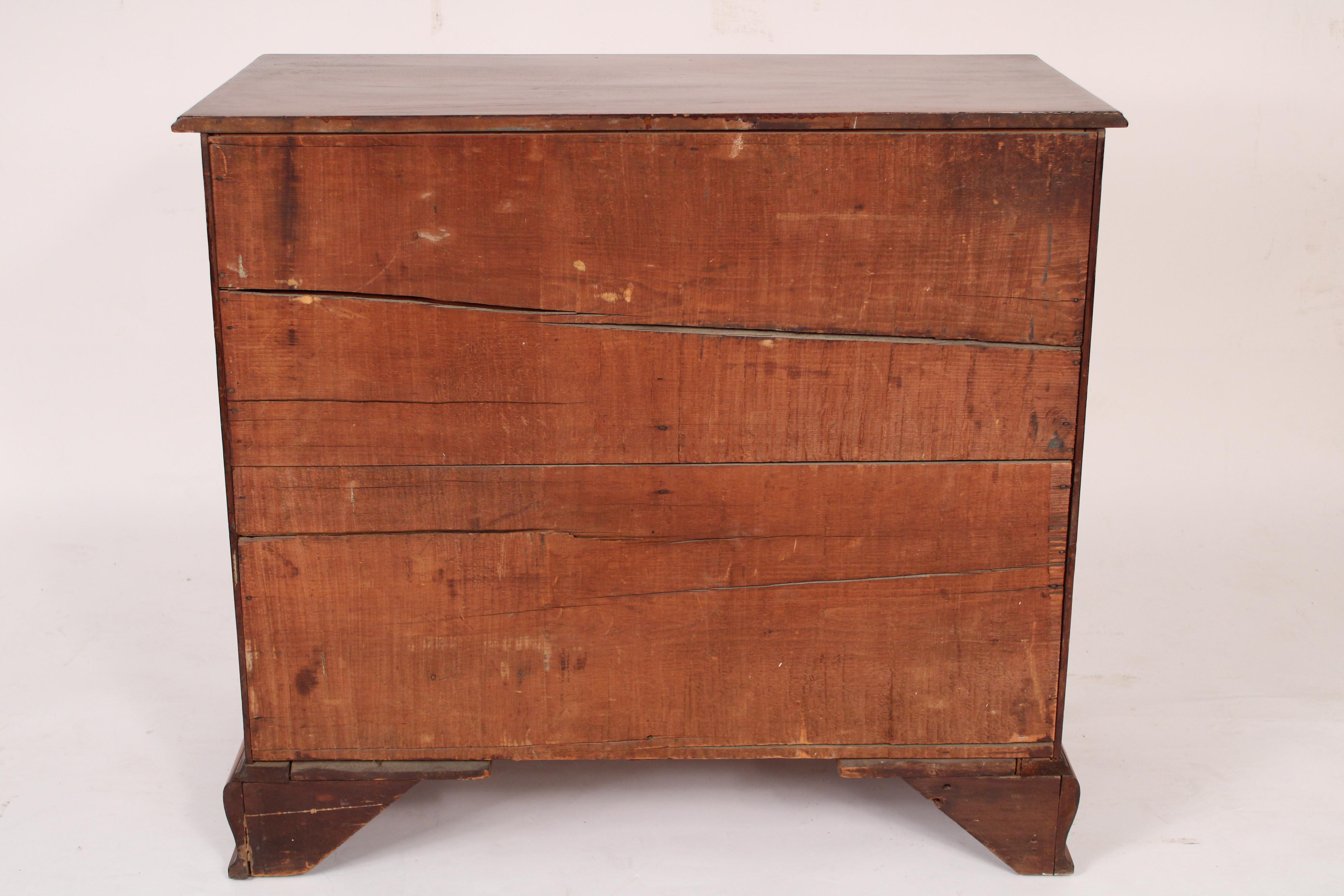Antique American Cherry Wood Chest of Drawers For Sale 2