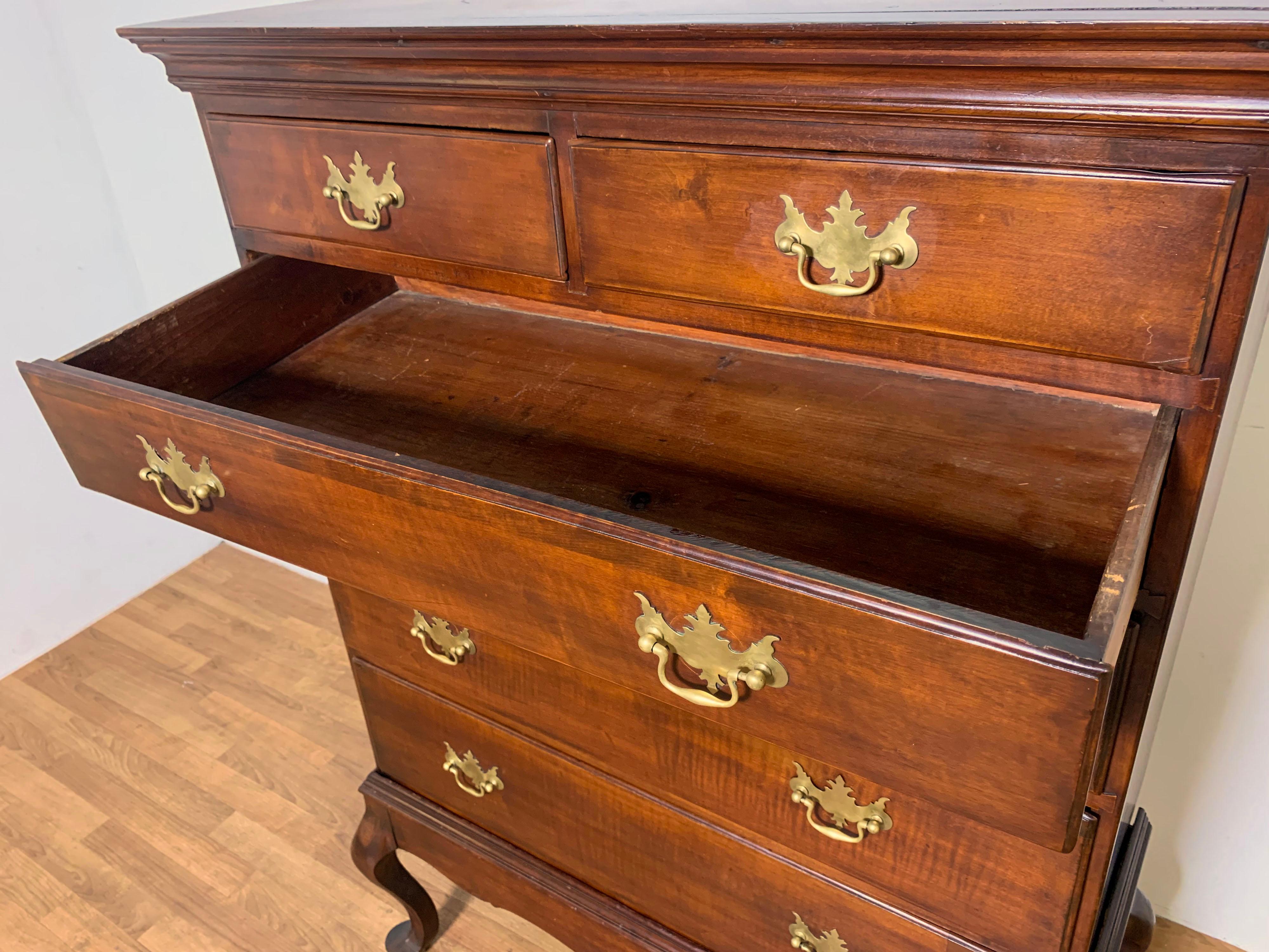 Antique American Chippendale Chest on Frame, Circa 1780s For Sale 11