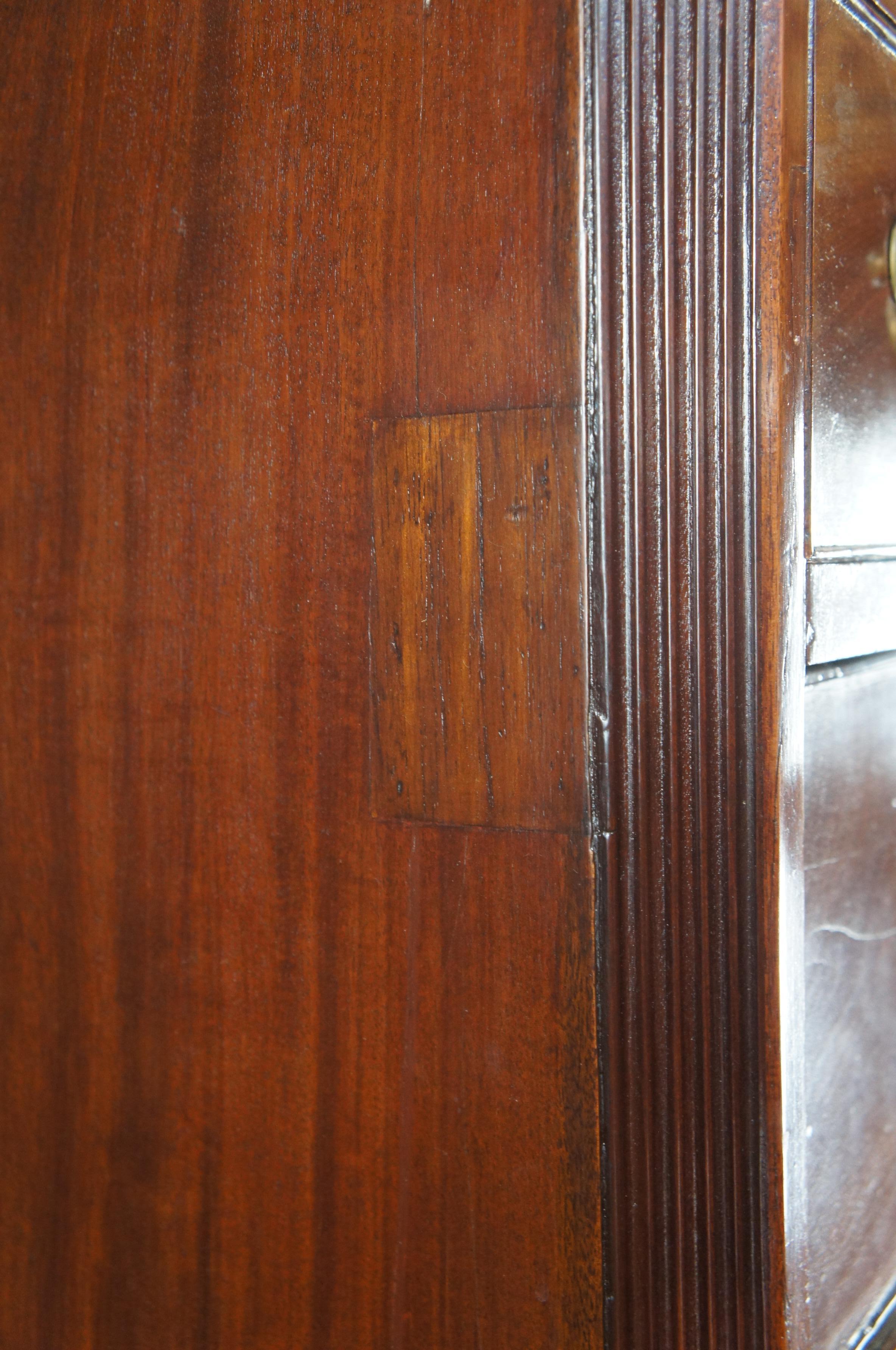 Antike amerikanische Chippendale Mahagoni Truhe auf Brust Highboy Kommode 70
