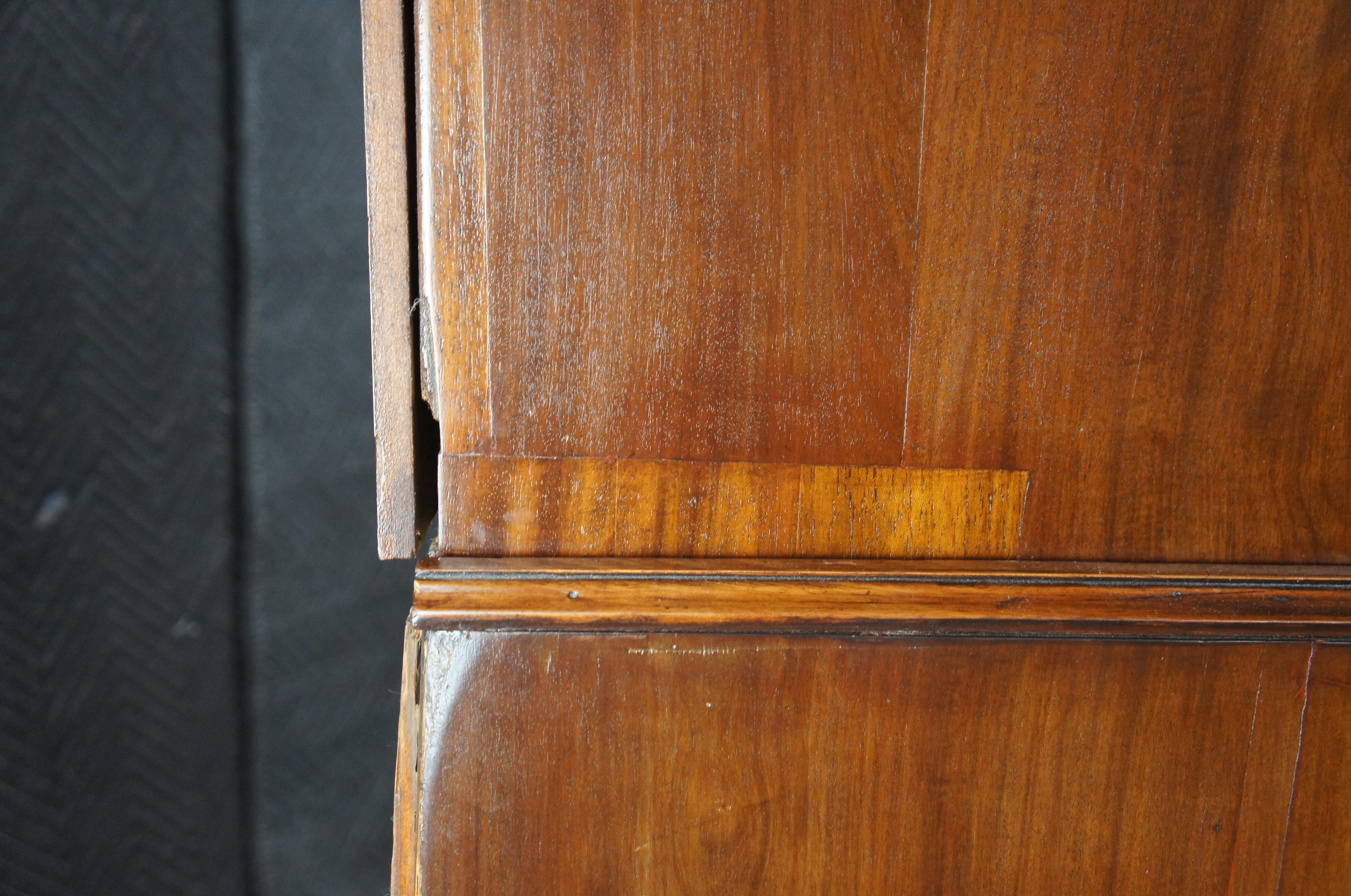 Antike amerikanische Chippendale Mahagoni Truhe auf Brust Highboy Kommode 70