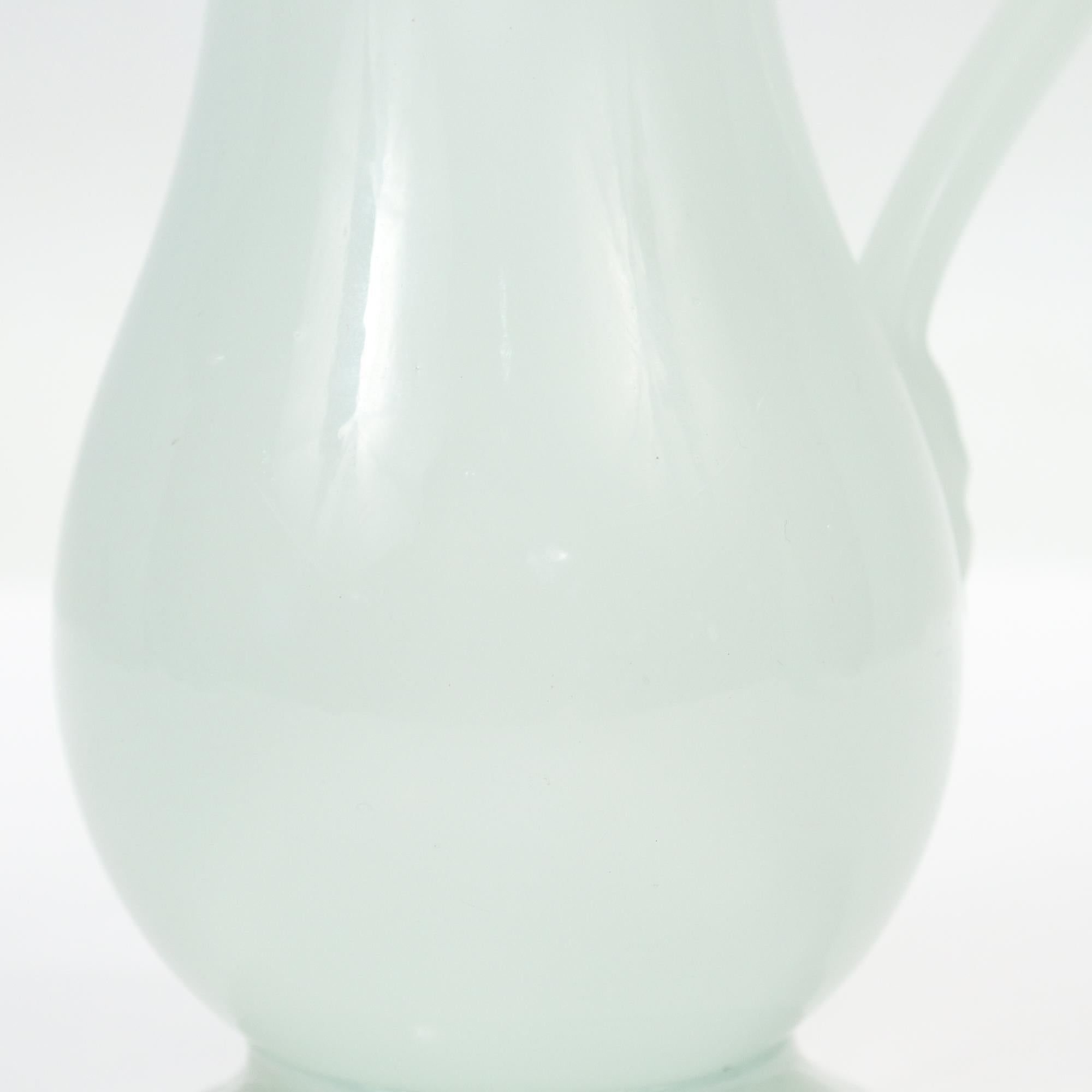 Antique American Clam Broth Glass Creamer or Milk Jug 2