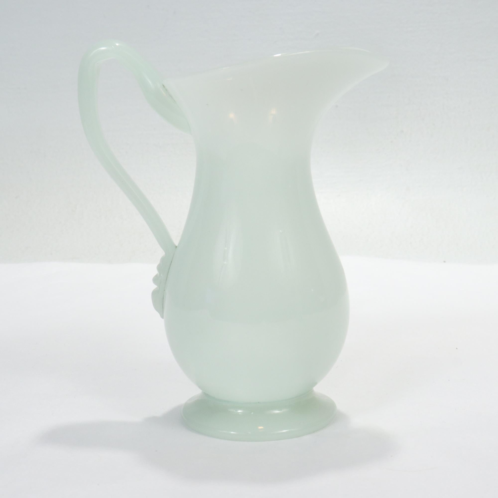 milk glass pitchers