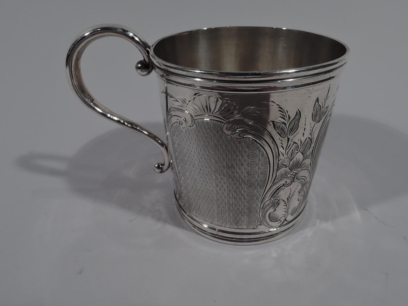North American Antique American Classical Coin Silver Baby Cup