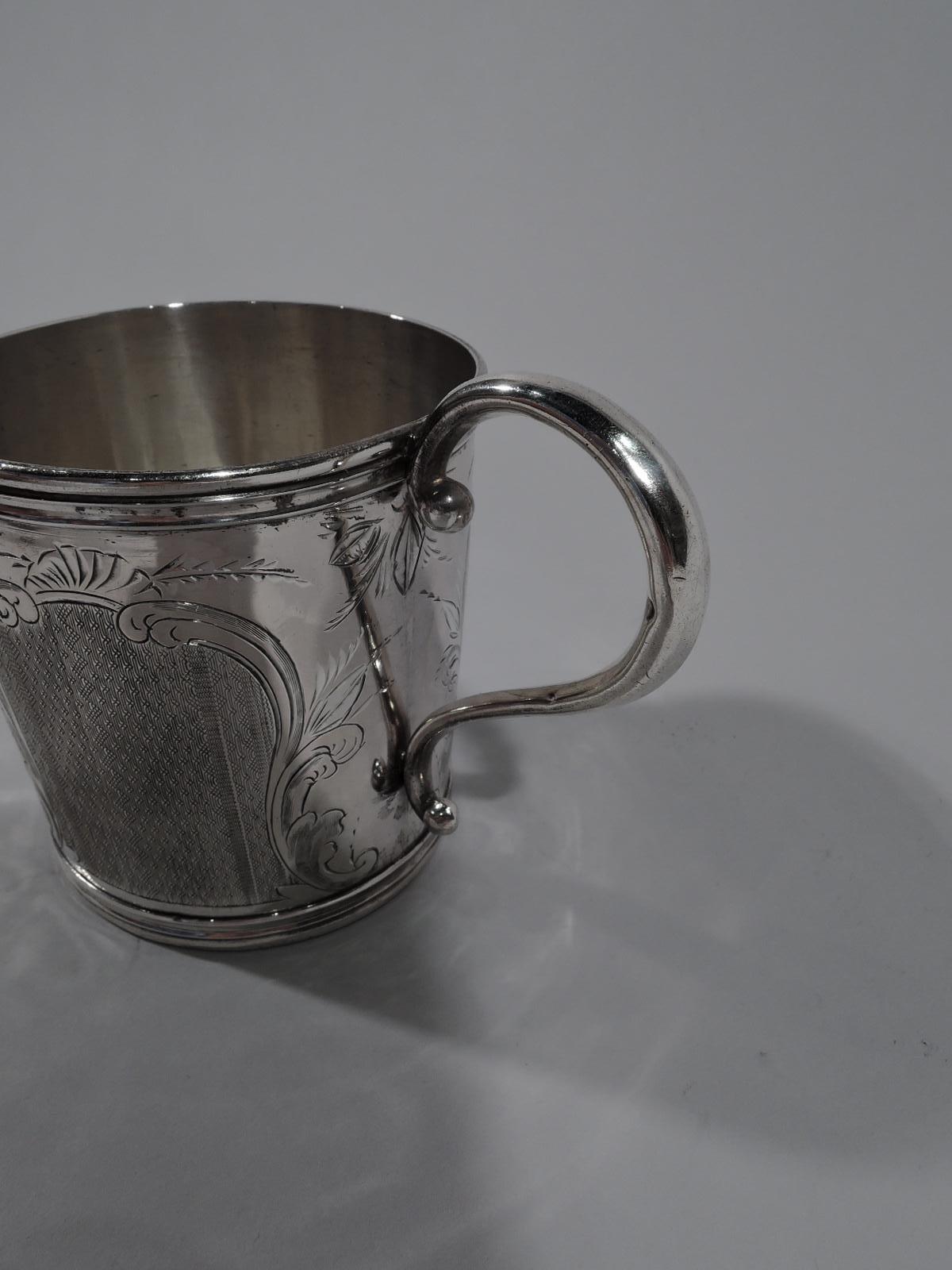 Antique American Classical Coin Silver Baby Cup In Good Condition In New York, NY