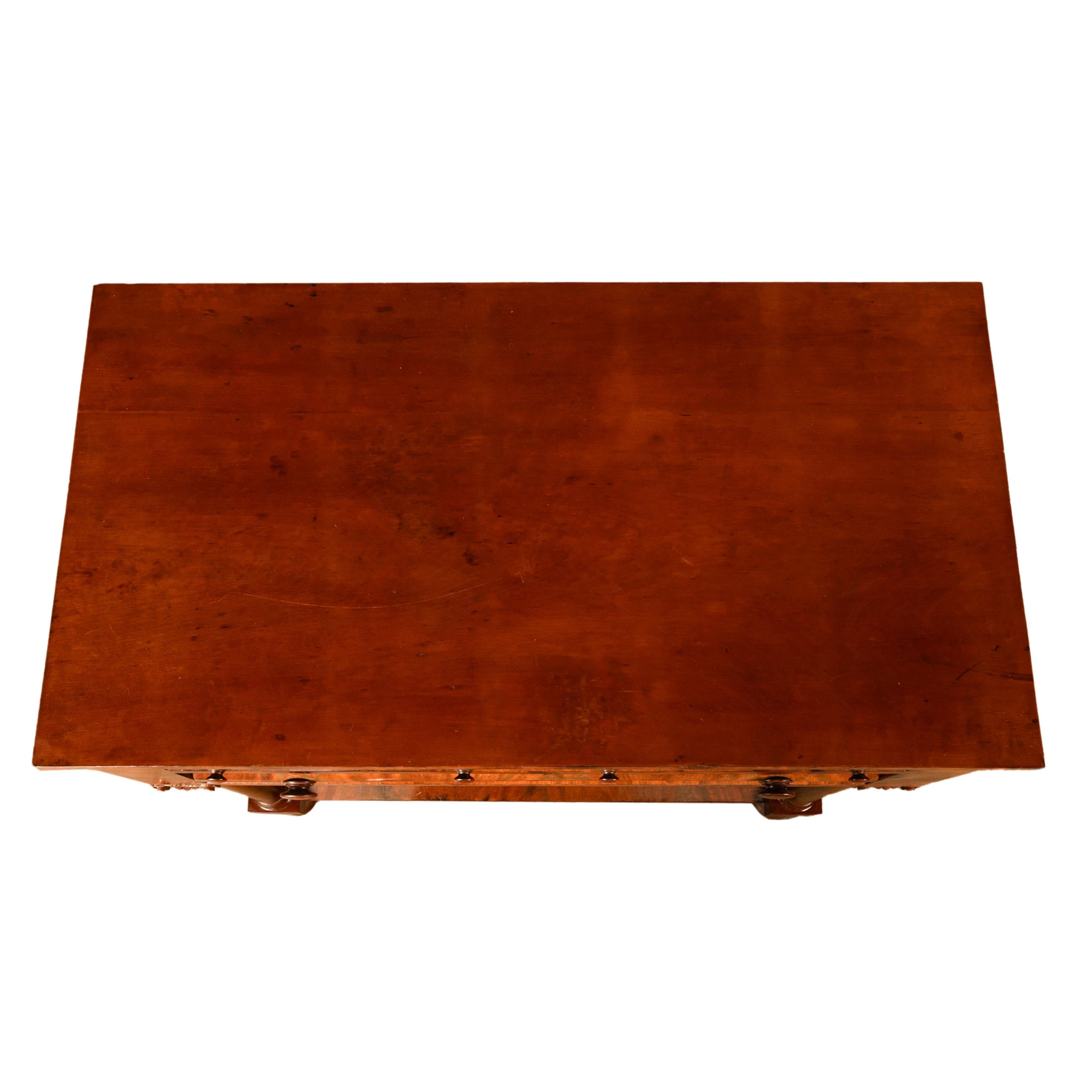 Antique American Classical Mahogany Chest Drawers Dresser Commode New York 1830 For Sale 11