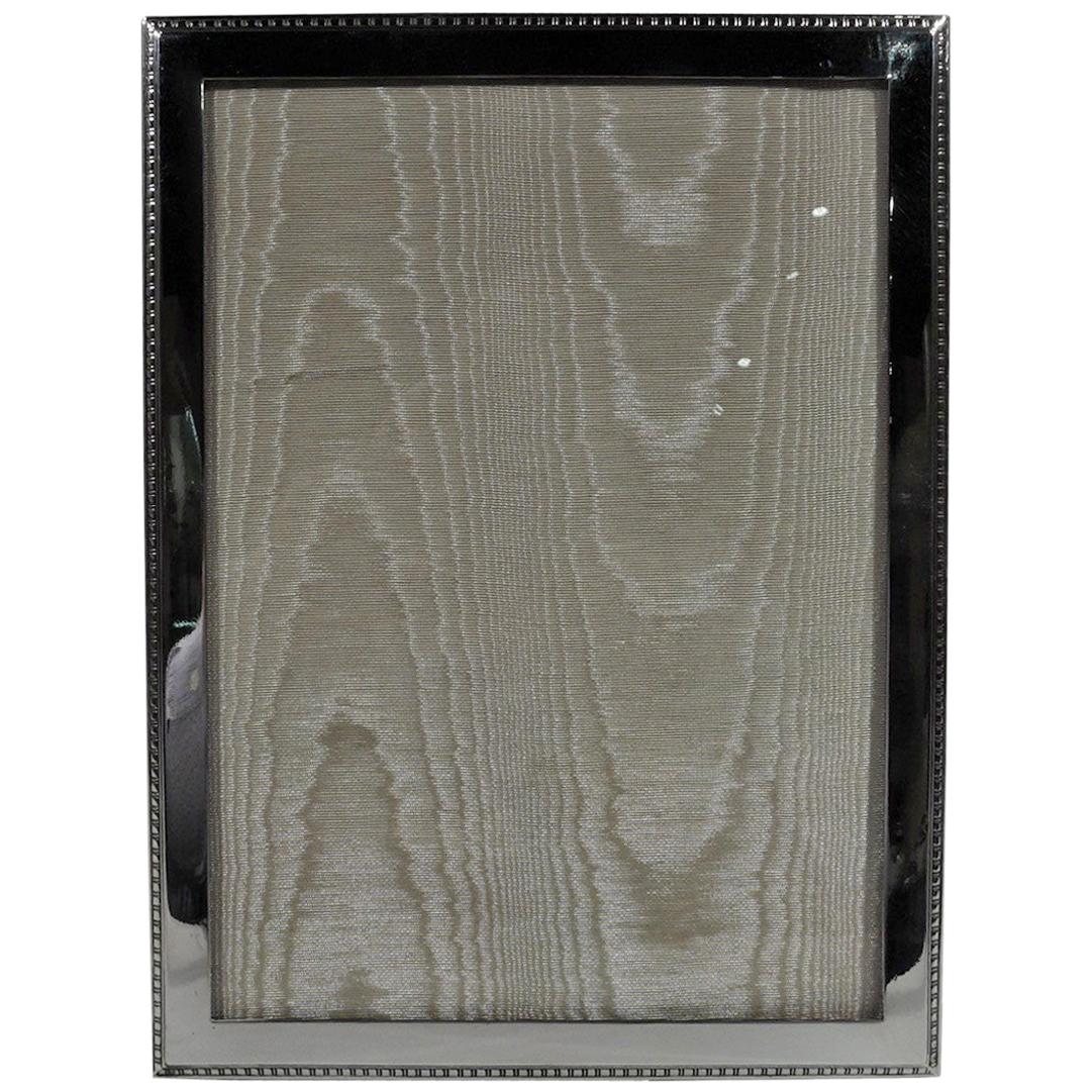 Antique American Classical Sterling Silver Picture Frame
