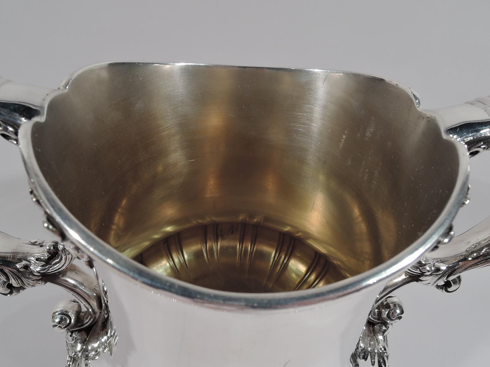 Antique American Classical Sterling Silver Trophy Cup by Whiting In Excellent Condition In New York, NY