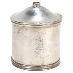 Antique American Coin Silver Mug Shaped Wax Jack Double Struck 'IC'