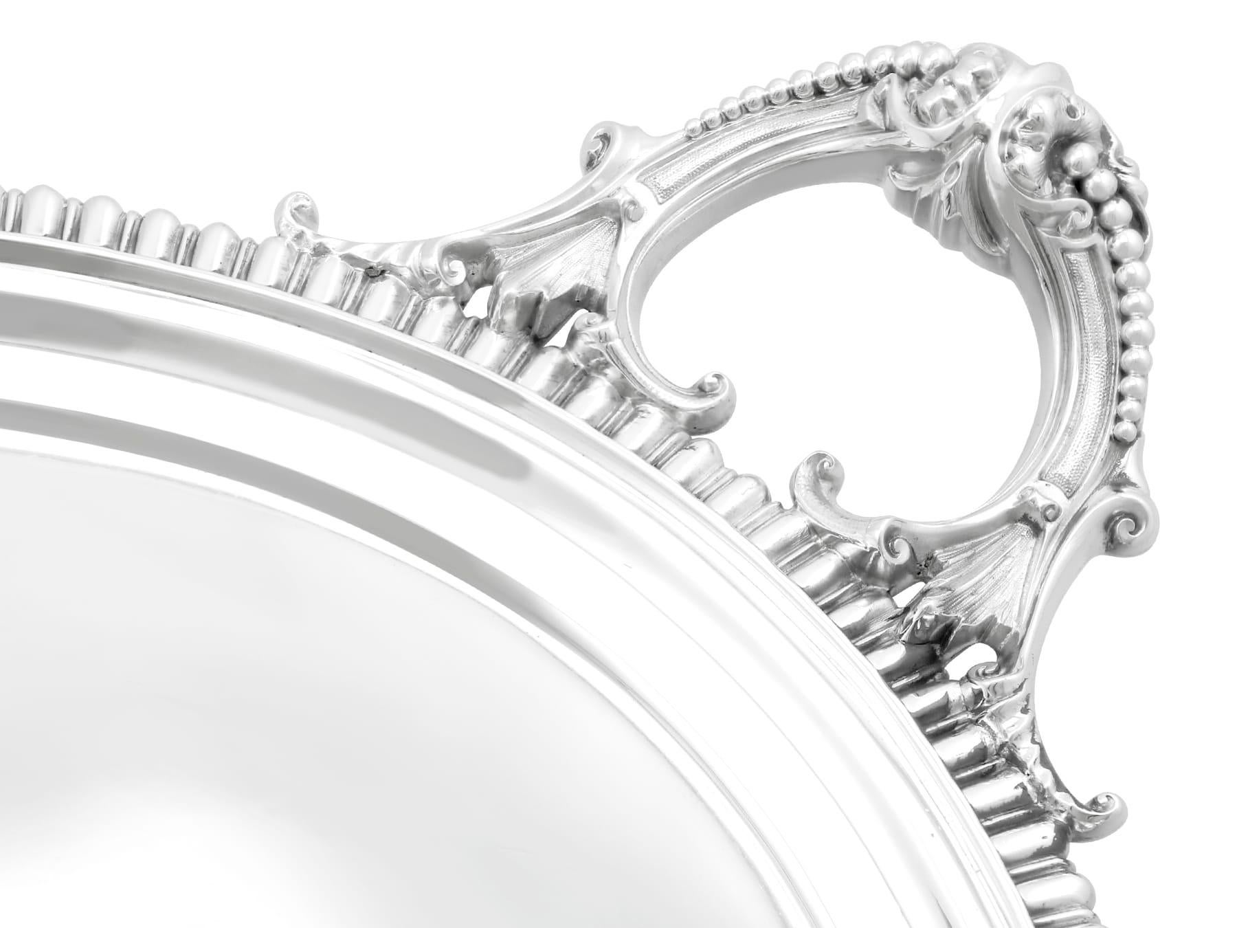 Antico vassoio in argento con monete americane e calici in argento sterling in vendita 5