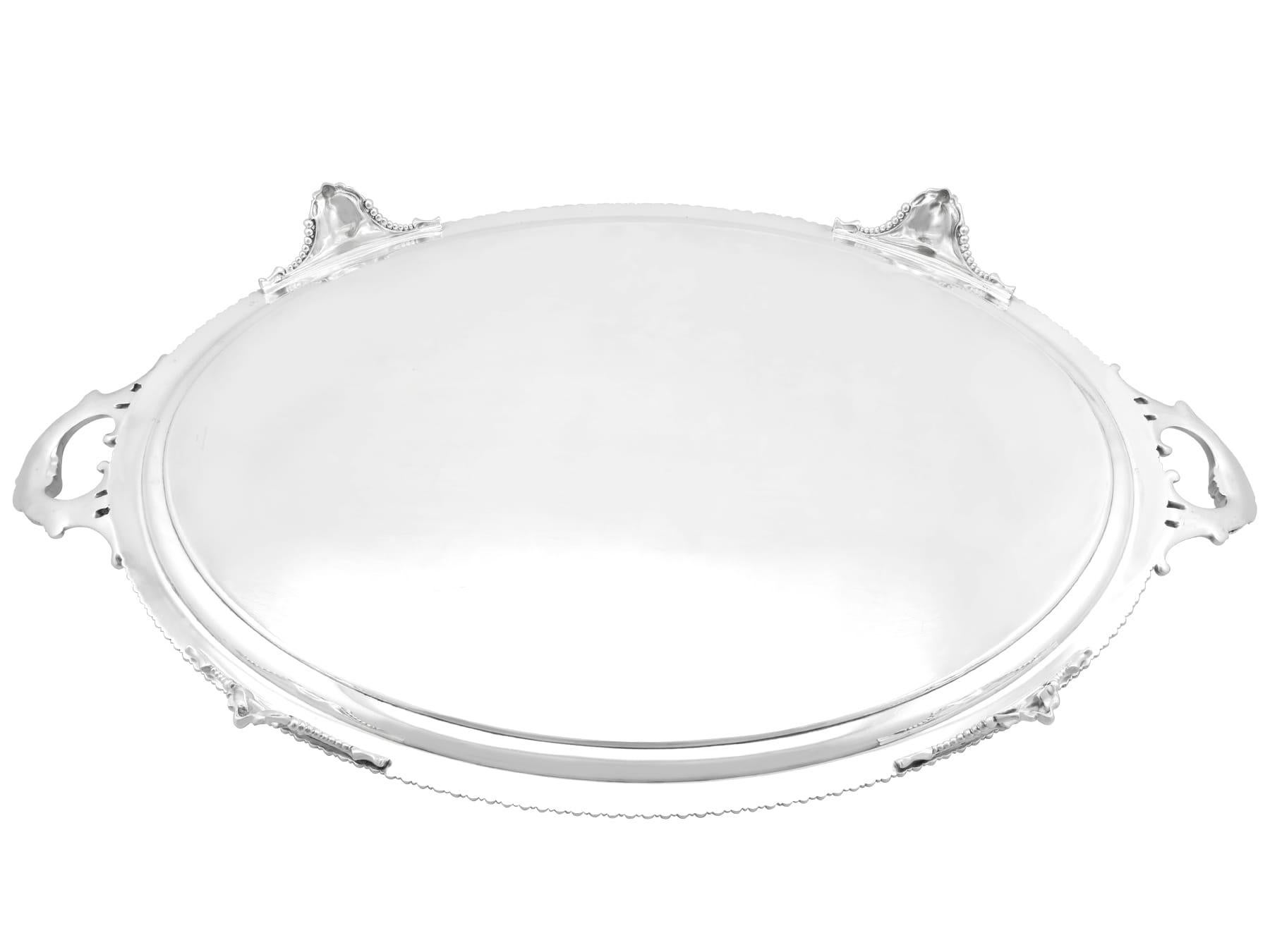 Antico vassoio in argento con monete americane e calici in argento sterling in vendita 11