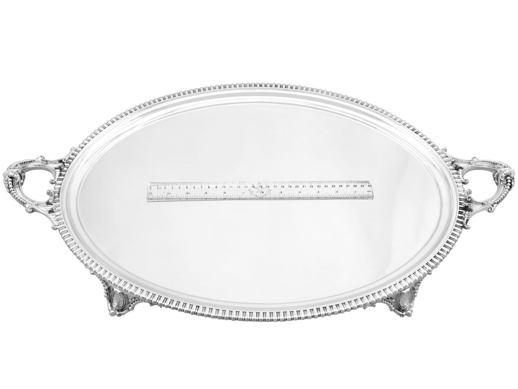 Antico vassoio in argento con monete americane e calici in argento sterling in vendita 12