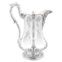 Antique American Coin Silver Water Pitcher