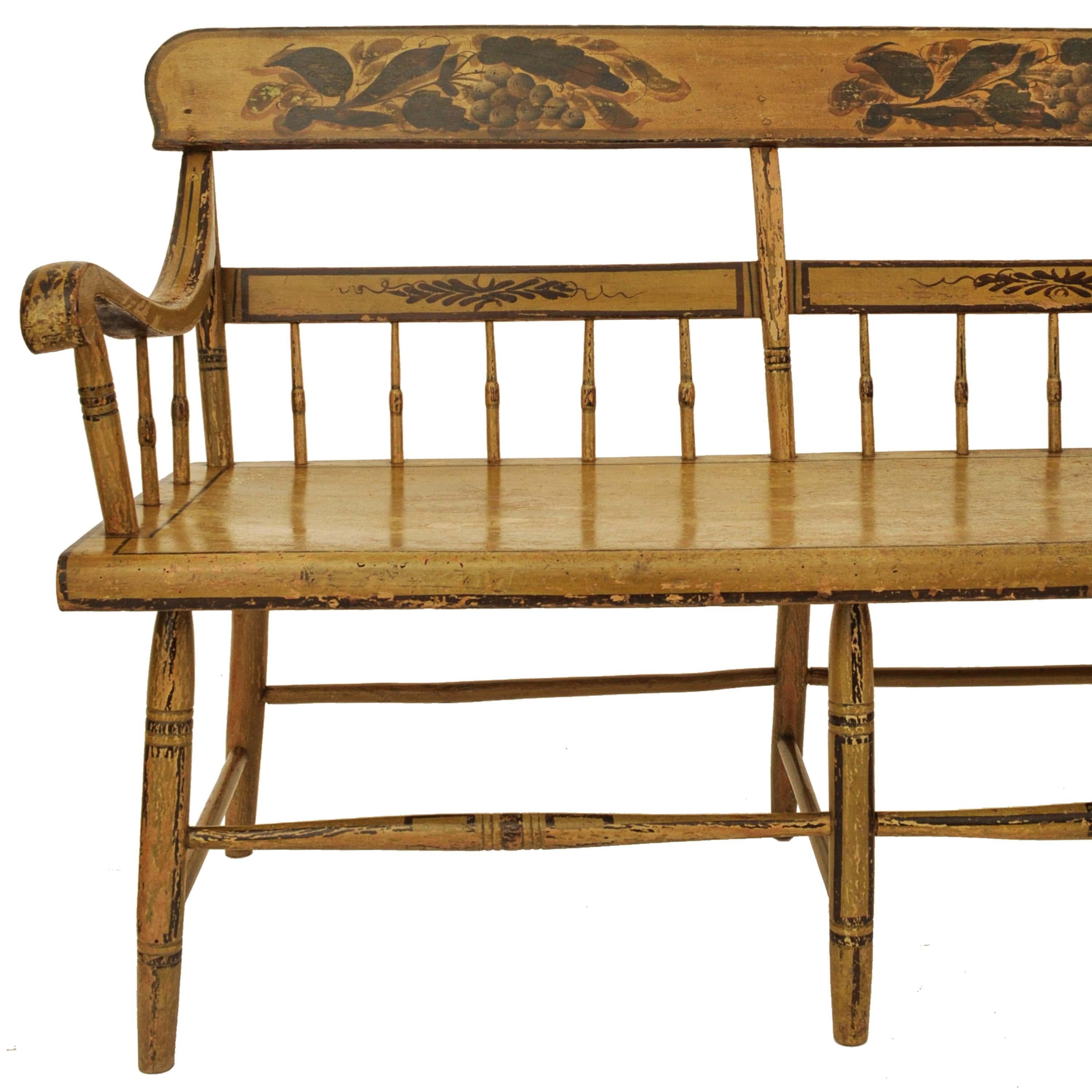antique windsor bench