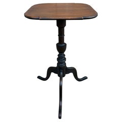 Antigua mesa auxiliar de caoba colonial americana, principios del siglo XX