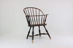 Antiker amerikanischer Windsor-Stuhl aus der Kolonialzeit