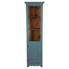 Vintage American Corner Cabinet with Shelving & Cabinet Storage