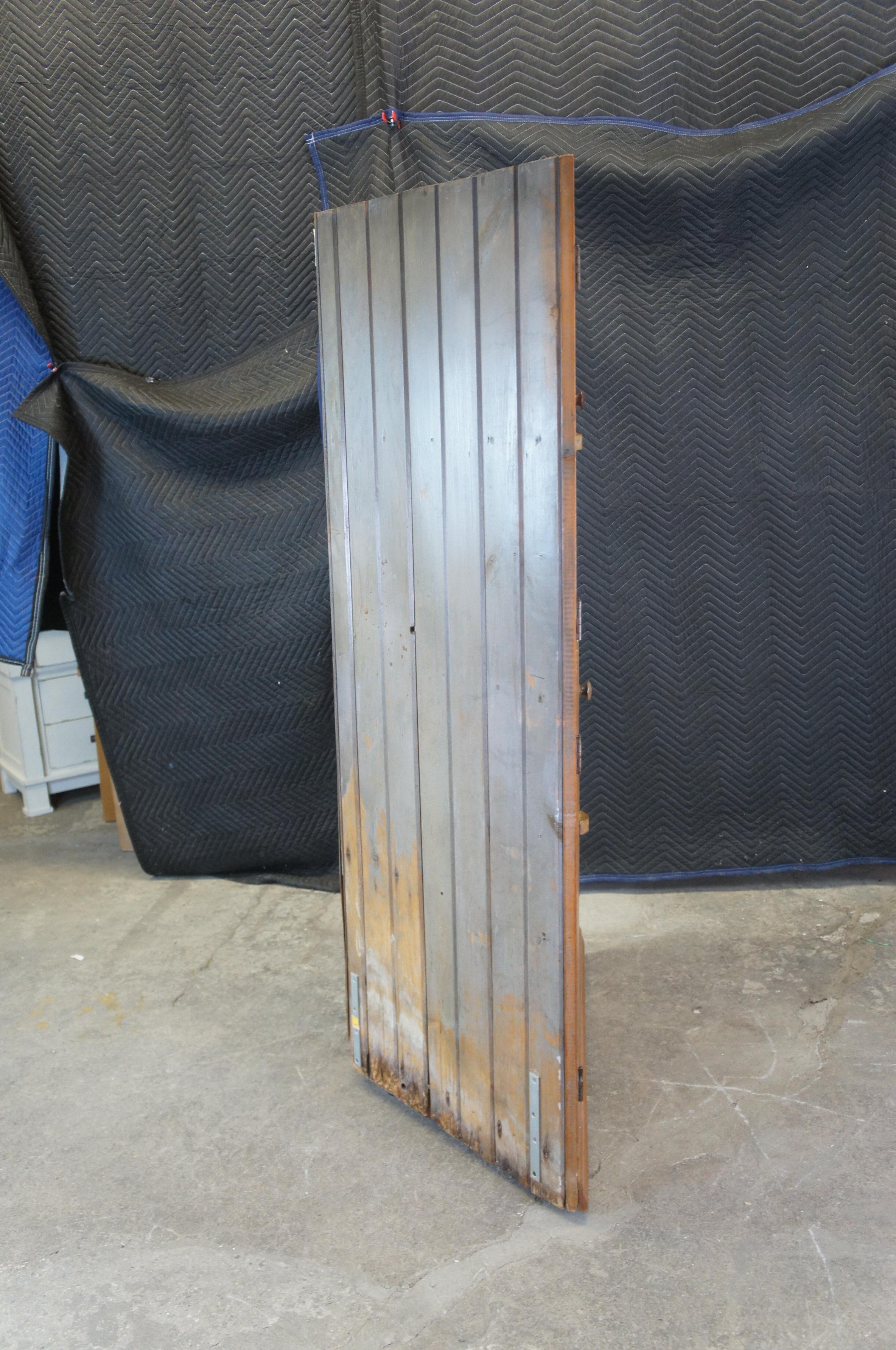 Antique American Country Farmhouse Pine Beadboard Corner Cabinet Pantry Cupboard 8