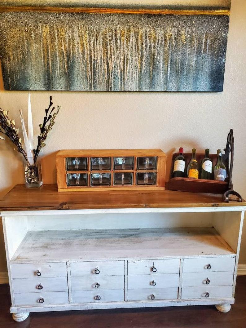 Antique American Country General Store Counter In Good Condition In Forney, TX