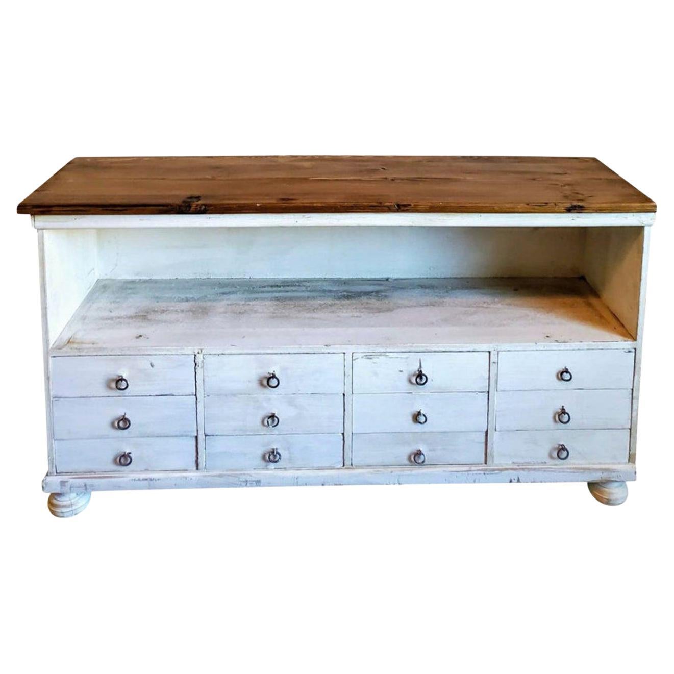 Antique American Country General Store Counter